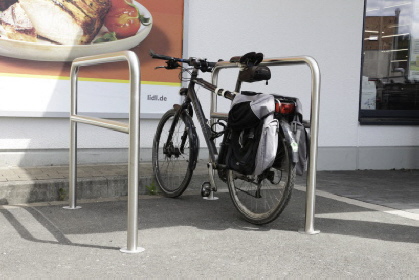 Endlich: Fahrradständer bei LIDL in Dreis-Tiefenbach